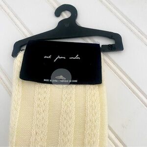 Urban Outfitters Out From Under Ivory Crochet Cuff Over Knee High Socks NWT